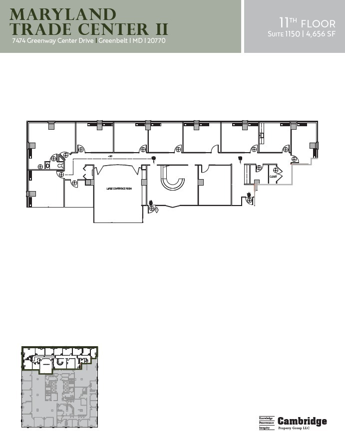 7500 Greenway Center Dr, Greenbelt, MD for lease Floor Plan- Image 1 of 1