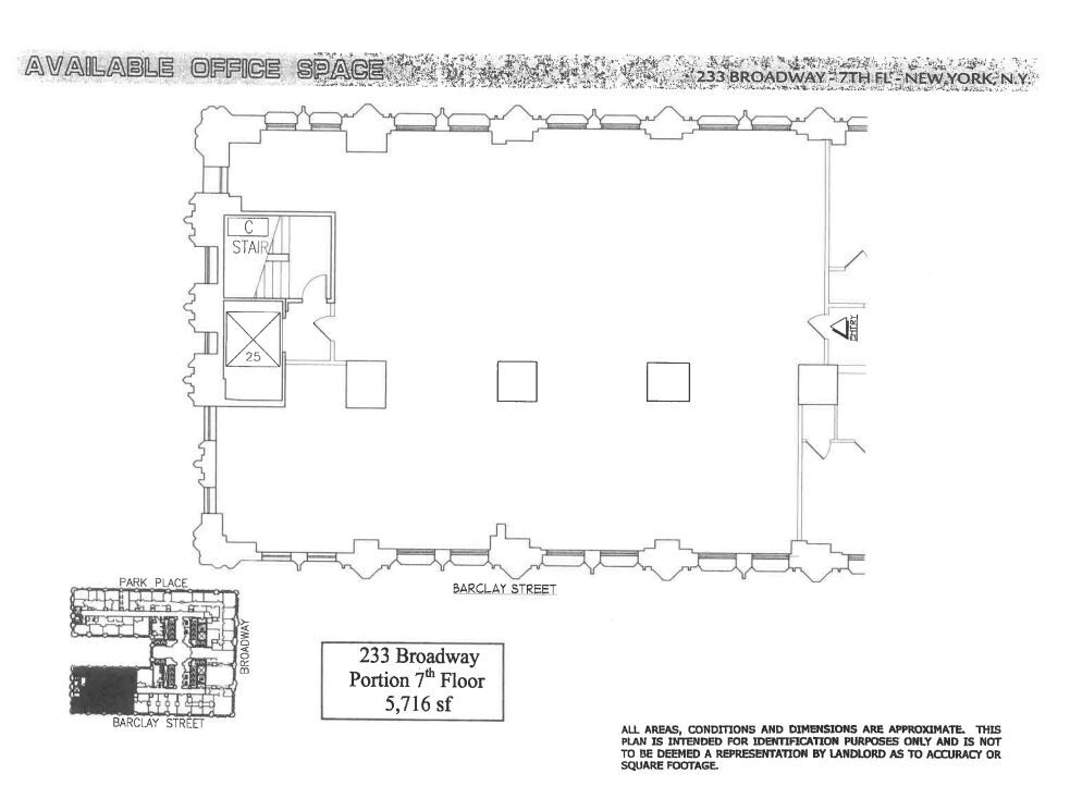 233 Broadway, New York, NY for lease Floor Plan- Image 1 of 1