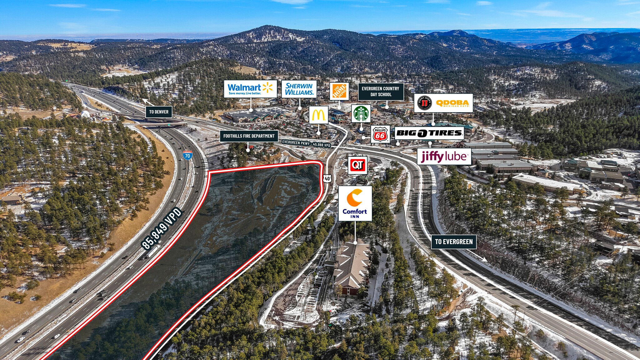 29259-29339 US Hwy 40, Evergreen, CO à vendre Photo du bâtiment- Image 1 de 5