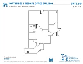 18350 Roscoe Blvd, Northridge, CA à louer Plan d’étage- Image 2 de 3