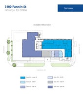 3100 Fannin St, Houston, TX for lease Floor Plan- Image 1 of 2
