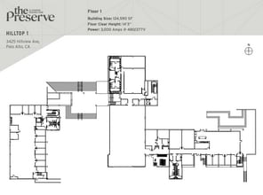 3425 Hillview Ave, Palo Alto, CA for lease Floor Plan- Image 1 of 3