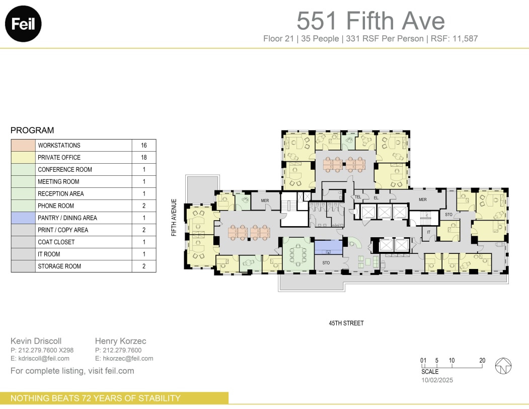 551 Fifth Ave, New York, NY for lease Floor Plan- Image 1 of 1