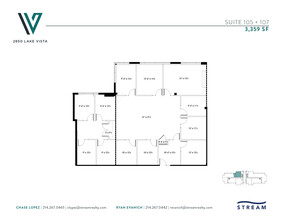 2850 Lake Vista Dr, Lewisville, TX à louer Plan d’étage- Image 2 de 2