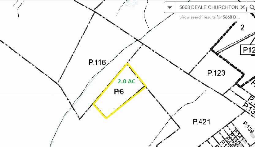 5668 Deale Churchton rd, Churchton, MD à vendre - Plan cadastral - Image 2 de 2
