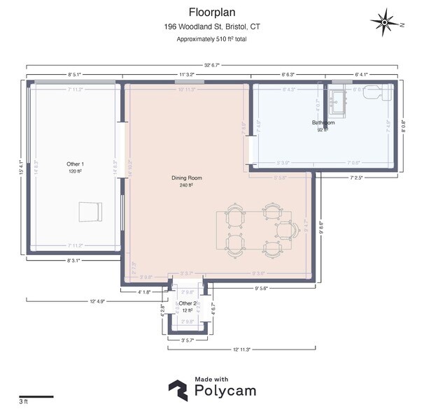 196 Woodland St, Bristol, CT à louer - Plan d’étage - Image 2 de 8