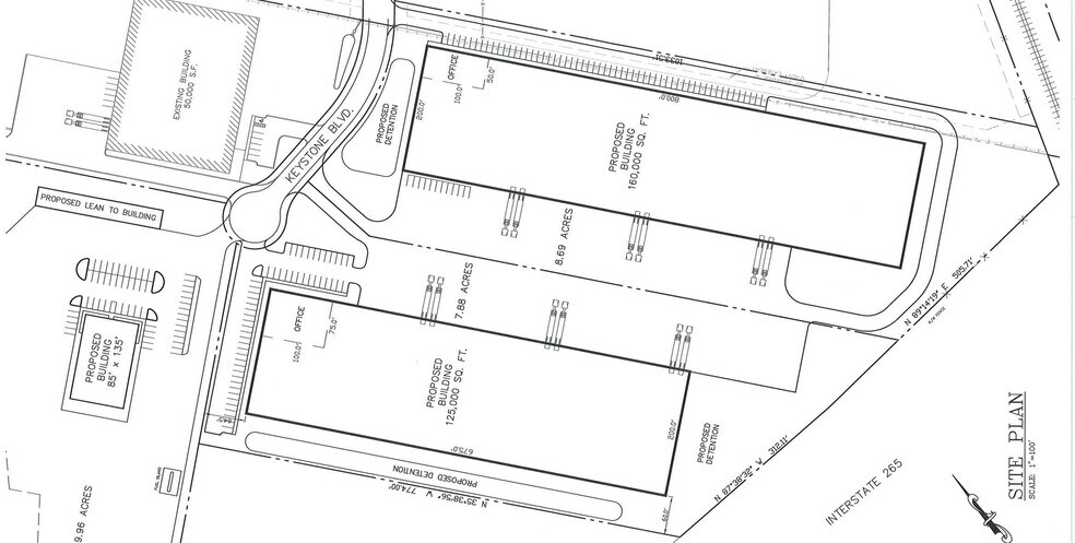 4790 Keystone Blvd, Jeffersonville, IN for lease - Site Plan - Image 1 of 1