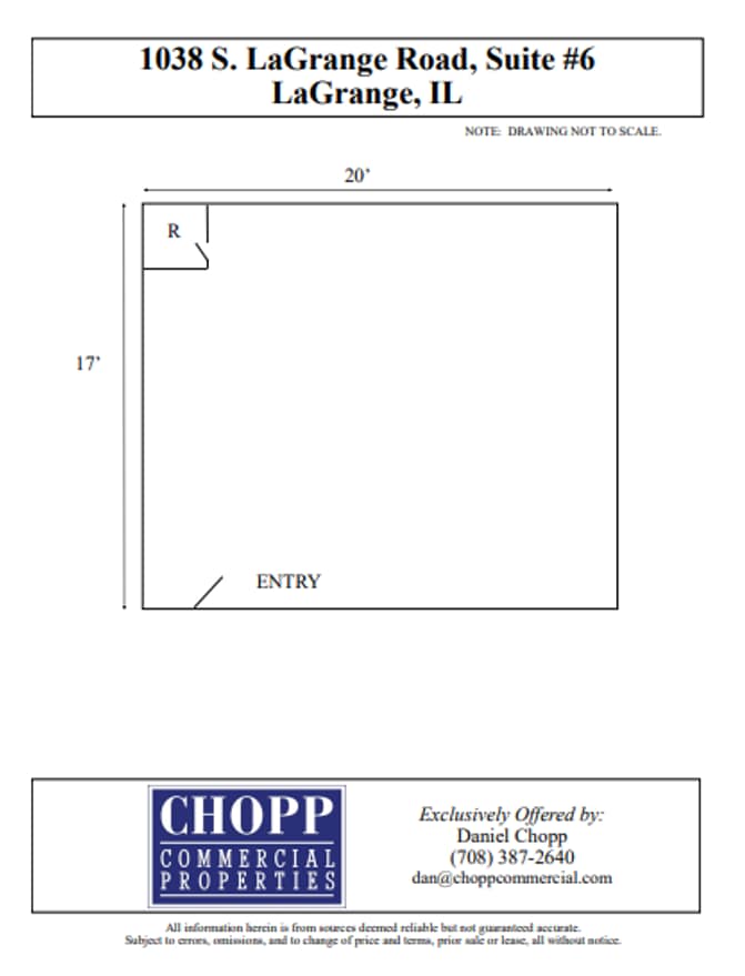 1038 S La Grange Rd, La Grange, IL for lease Floor Plan- Image 1 of 7