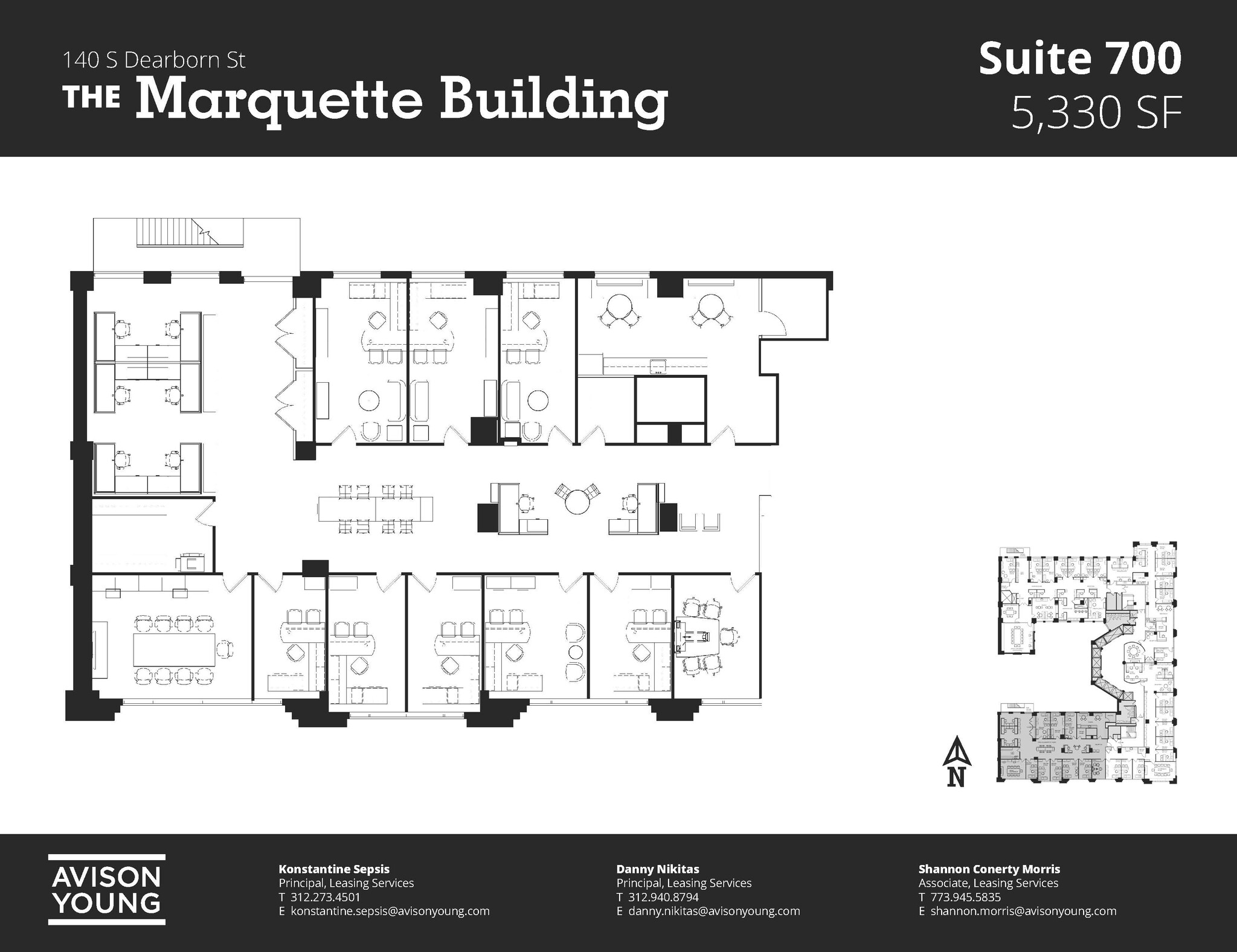 140 S Dearborn St, Chicago, IL for lease Floor Plan- Image 1 of 2