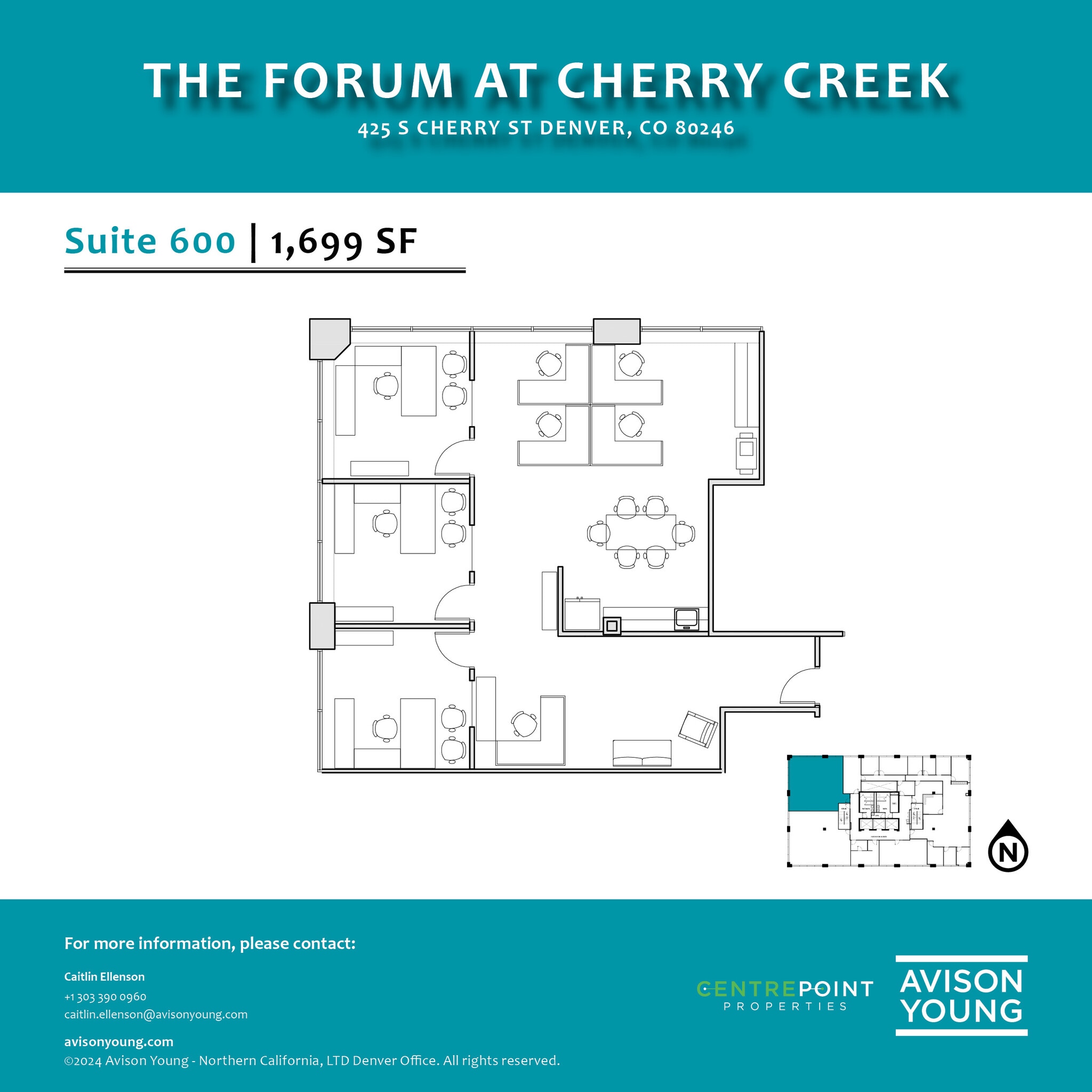 425 S Cherry St, Glendale, CO for lease Floor Plan- Image 1 of 1