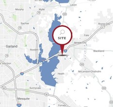 2927-2951 Ridge Rd, Rockwall, TX - AERIAL  map view