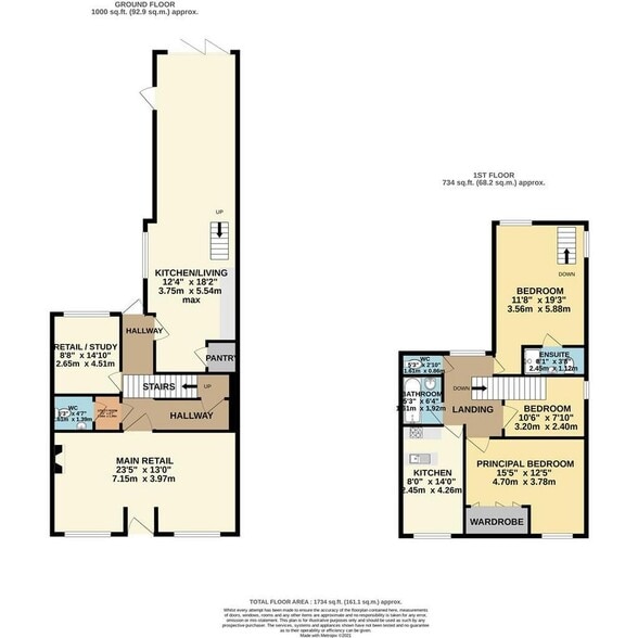 30 Fore St, Fowey à vendre - Plan d’étage - Image 2 de 8
