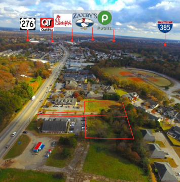 565 & 555 W Butler Rd, Mauldin, SC for sale - Aerial - Image 1 of 4