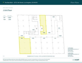 127 E 9th St, Los Angeles, CA for lease Floor Plan- Image 1 of 16