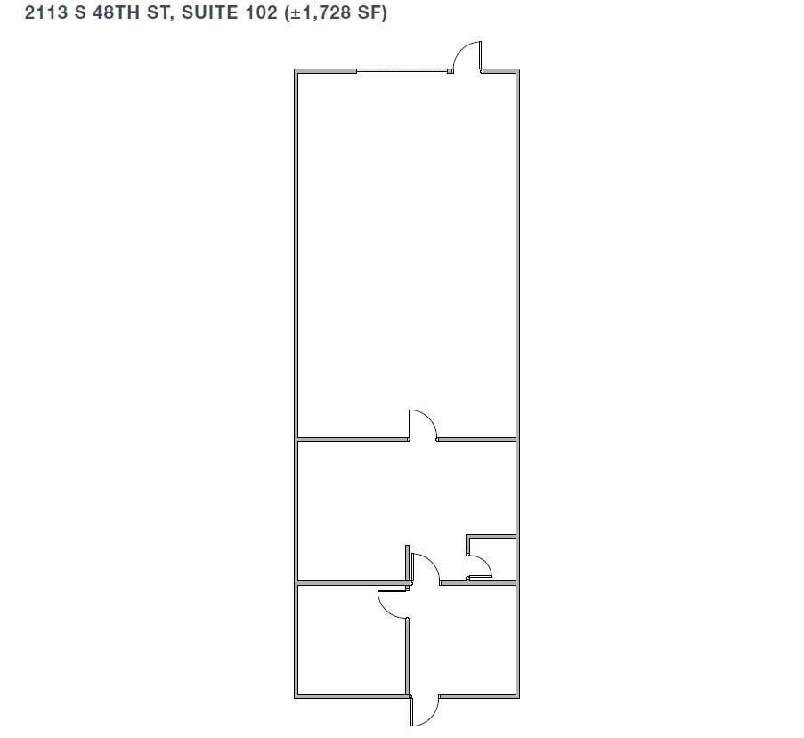 2105 S 48th St, Tempe, AZ for lease Floor Plan- Image 1 of 1