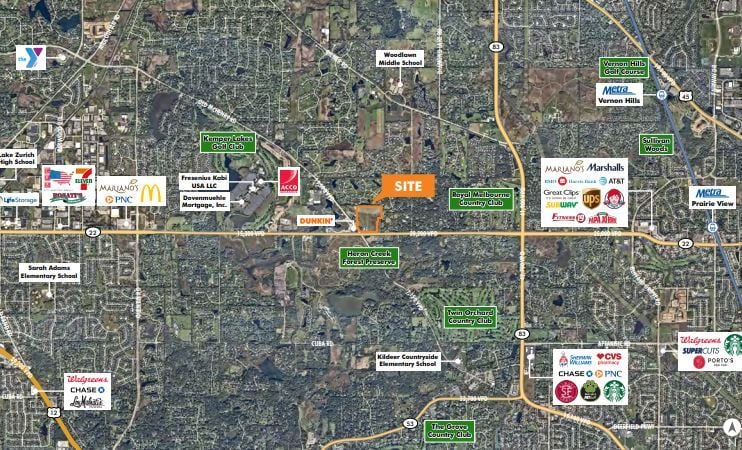 19658 Illinois 22 Rt, Long Grove, IL for sale - Aerial - Image 2 of 2