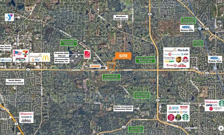 19658 Illinois 22 Rt, Long Grove, IL à vendre - Aérien - Image 2 de 2