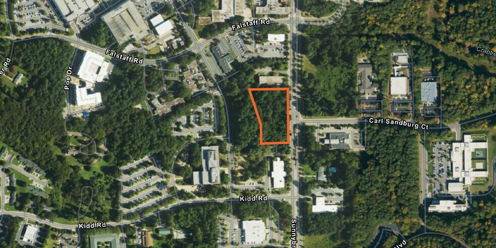 220 Sunnybrook Rd, Raleigh, NC à vendre - Aérien - Image 3 de 9