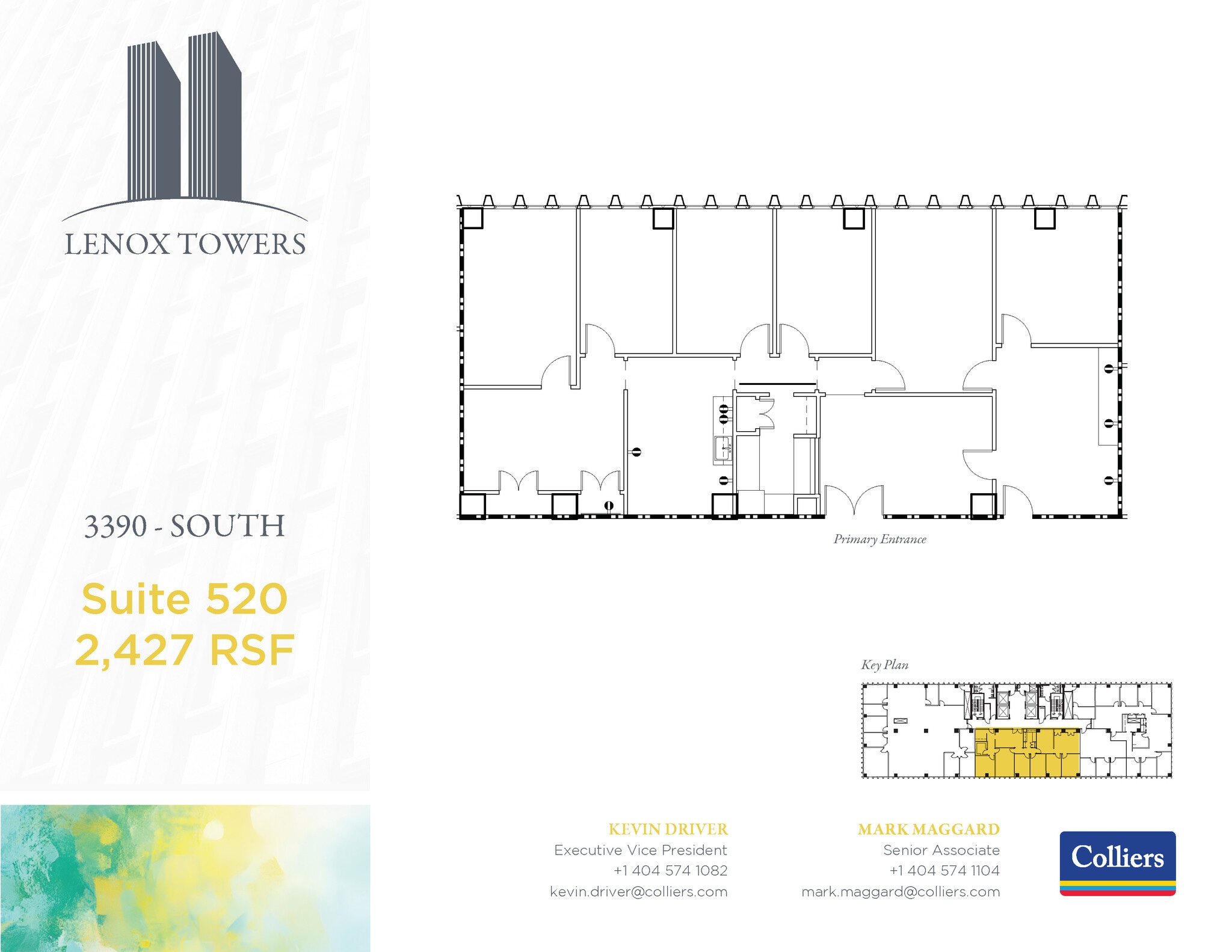 3400 Peachtree Rd NE, Atlanta, GA à louer Plan d’étage- Image 1 de 1