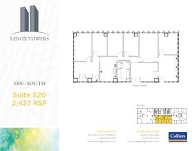 3400 Peachtree Rd NE, Atlanta, GA à louer Plan d’étage- Image 1 de 1