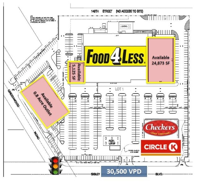 NEC Sibley Blvd & Greenwood Rd, Dolton, IL à vendre - Plan de site - Image 3 de 3