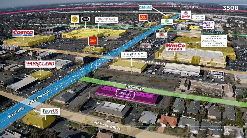 3508 Cody Way, Sacramento, CA à louer - Photo du bâtiment - Image 3 de 13