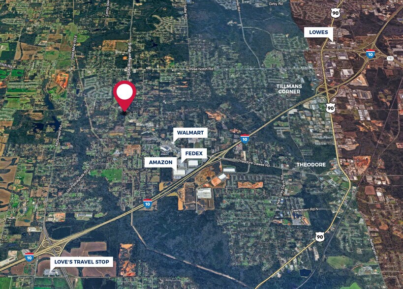 7820 Theodore Dawes Rd, Theodore, AL for sale - Aerial - Image 2 of 2