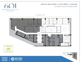 601 Massachusetts Ave NW, Washington, DC à louer Plan d’étage- Image 1 de 2