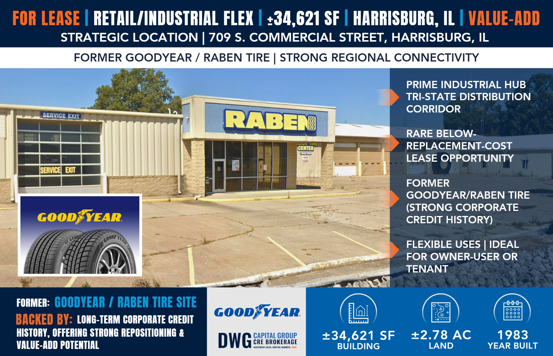 709 S Commercial St, Harrisburg, IL for lease Building Photo- Image 1 of 6