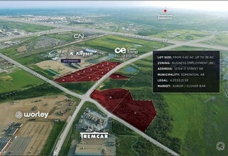 12704 NE 17 St NE, Edmonton, AB - AÉRIEN Vue de la carte - Image1