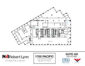 1700 Pacific Ave, Dallas, TX à louer Plan d  tage- Image 1 de 1