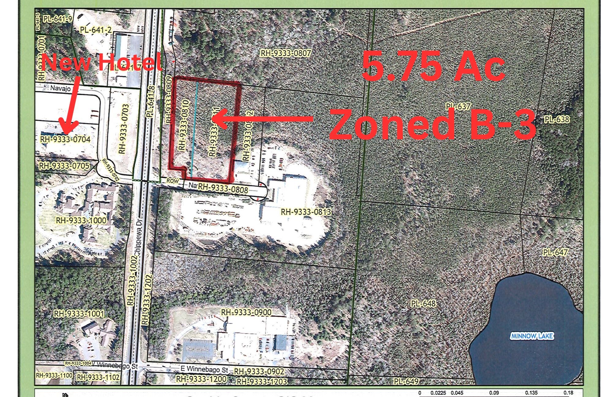 2001 Navajo Street, Rhinelander, WI for sale Aerial- Image 1 of 2