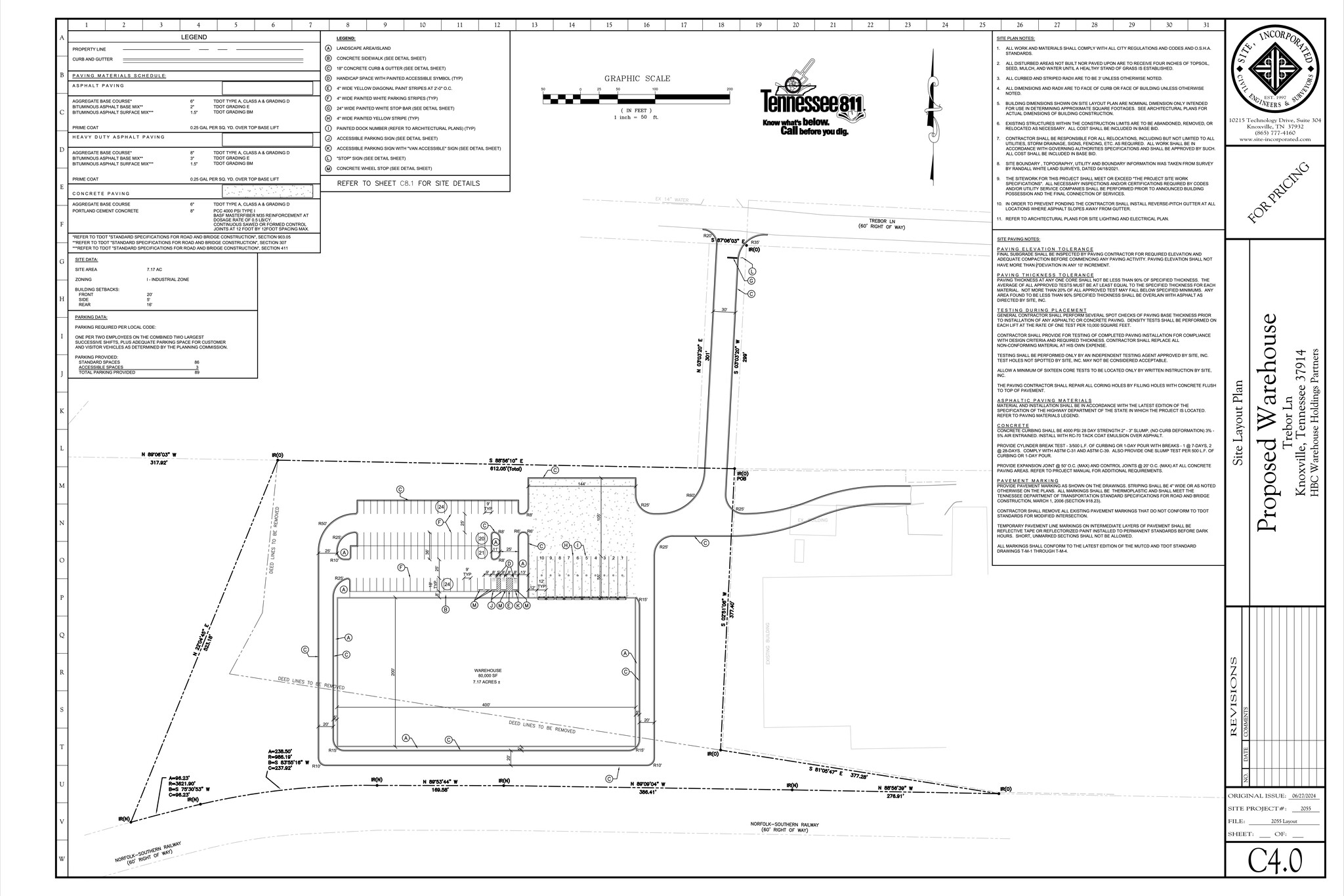 Trebor Ln, Knoxville, TN à louer Plan de site- Image 1 de 2