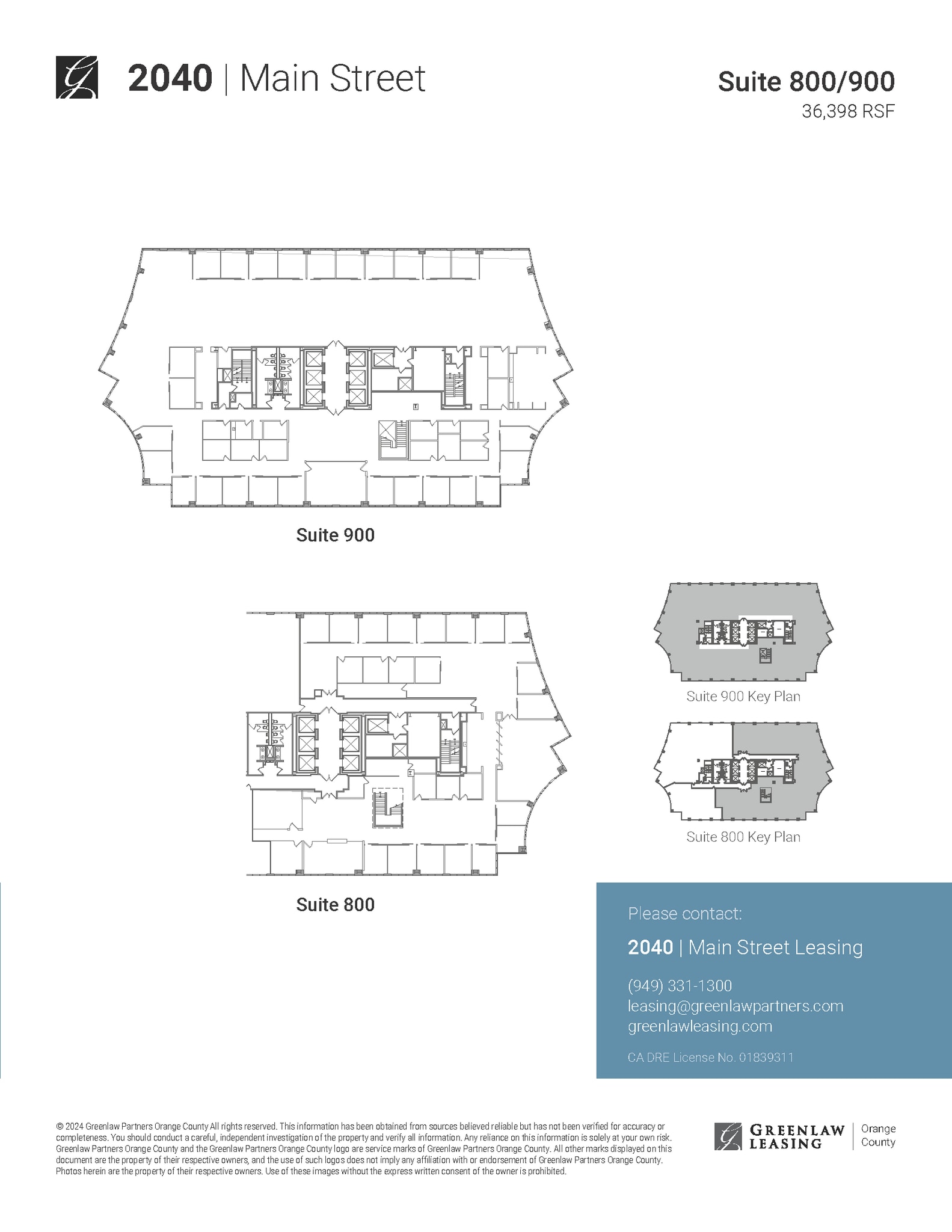 2040 Main St, Irvine, CA à louer Plan d’étage- Image 1 de 1