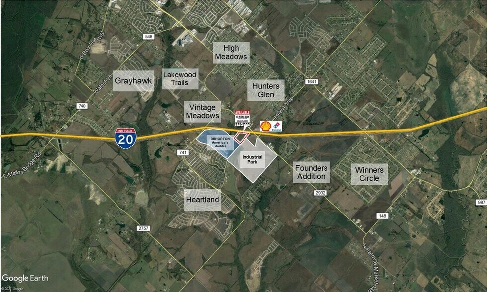 I-20, Forney, TX à vendre - Aérien - Image 2 de 3