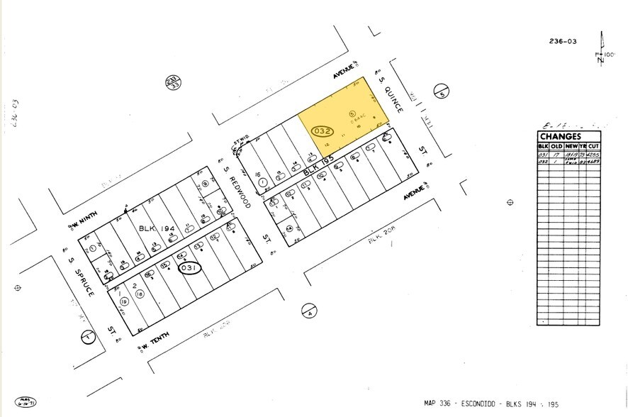 607 W 9th Ave, Escondido, CA à vendre - Plan cadastral - Image 2 de 10