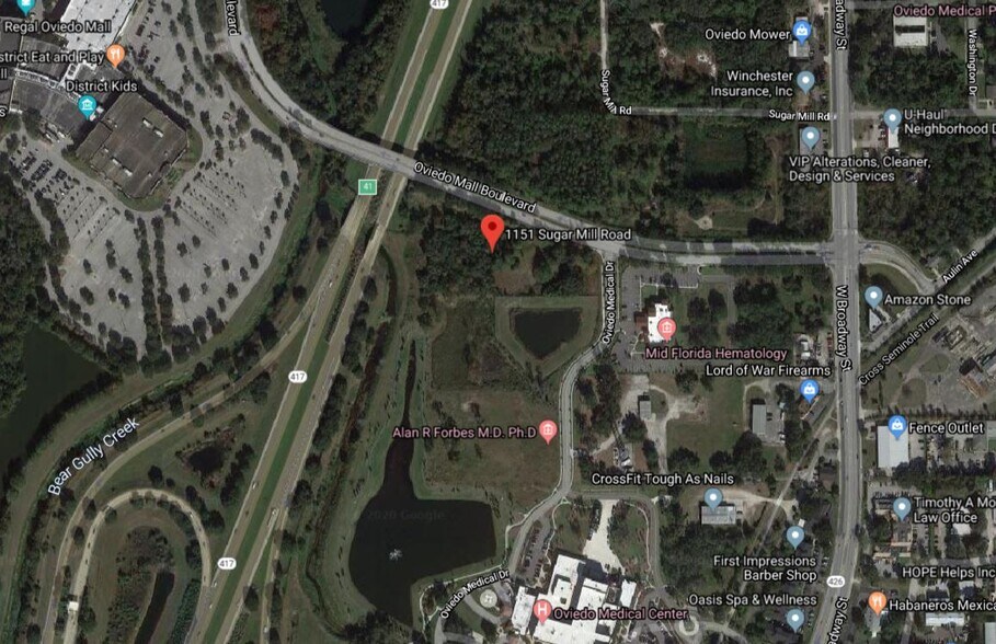 1151 Sugar Mill Rd, Oviedo, FL à vendre - Aérien - Image 1 de 4