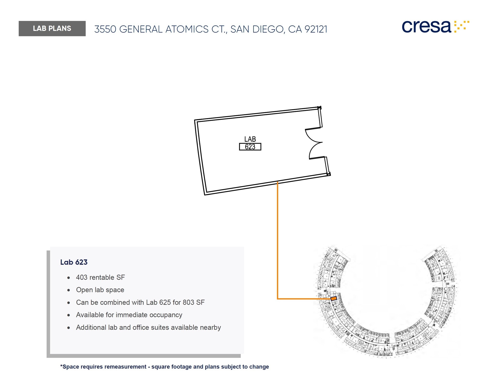 3550 General Atomics Ct, San Diego, CA for lease Floor Plan- Image 1 of 1