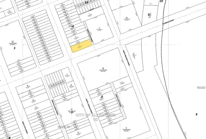 701-703 N Jordan St, Allentown, PA à vendre - Plan cadastral - Image 2 de 2