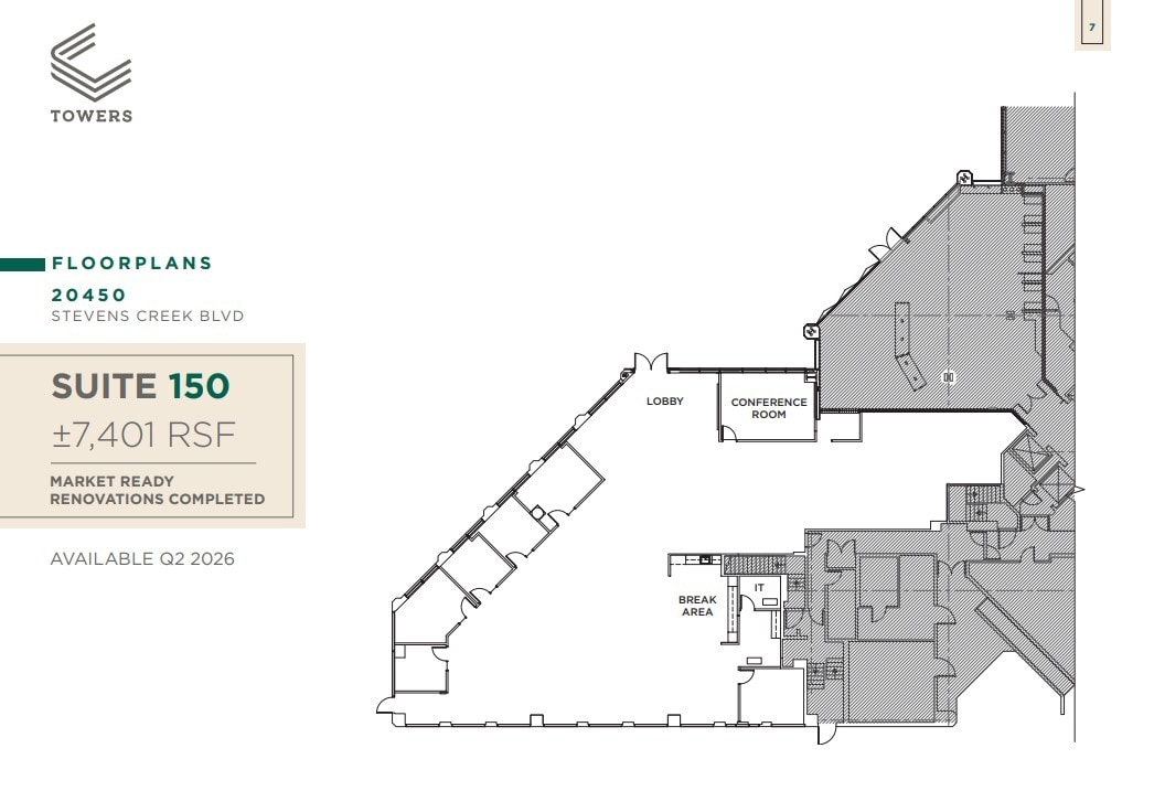 20400 Stevens Creek Blvd, Cupertino, CA à louer Plan d’étage- Image 1 de 1