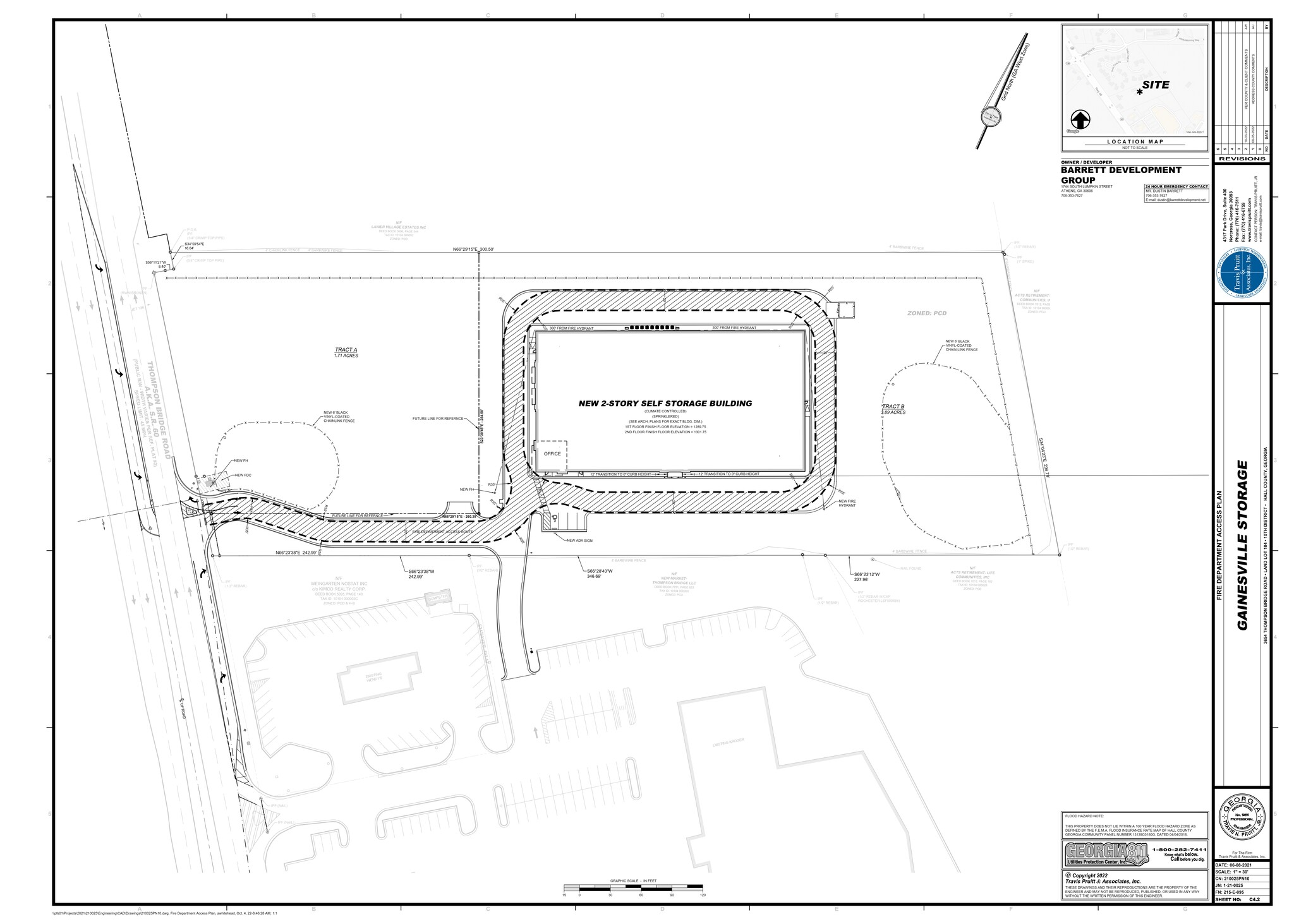 3654 Thompson Bridge Rd, Gainesville, GA à louer Plan de site- Image 1 de 5