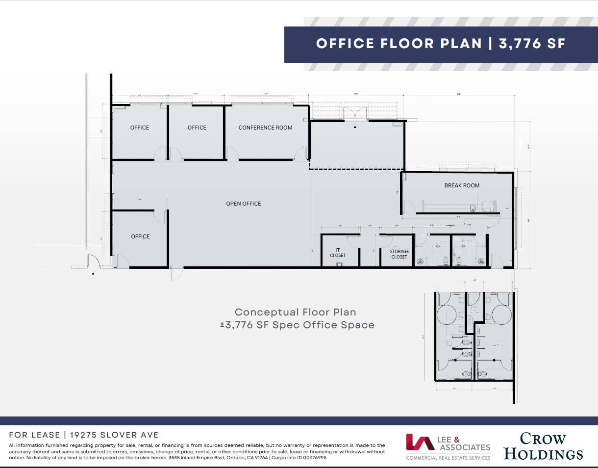 19275 Slover Ave, Bloomington, CA à louer Plan d’étage- Image 1 de 1