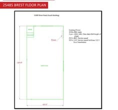 25465 Brest Rd, Taylor, MI à louer Plan d’étage- Image 1 de 1