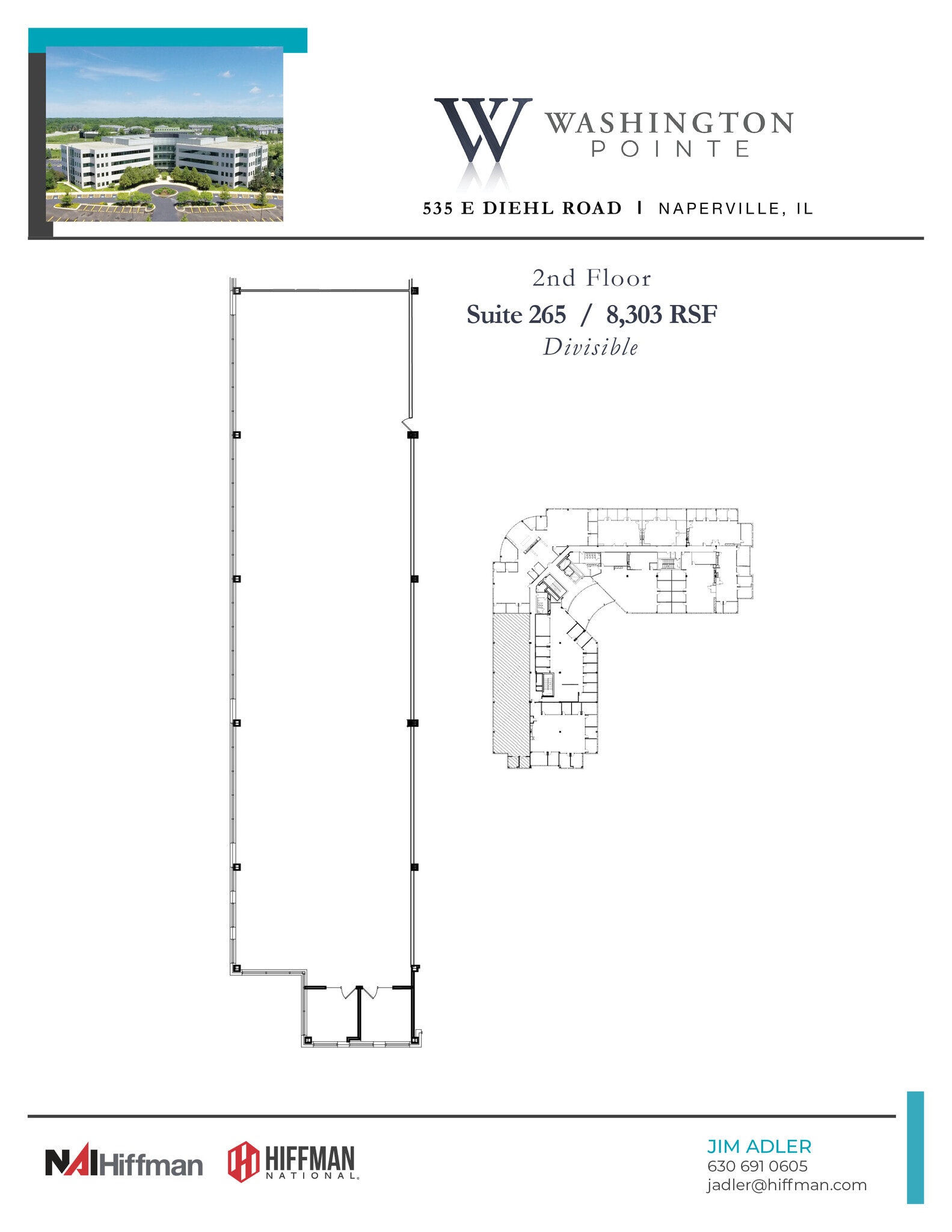 535 E Diehl Rd, Naperville, IL à louer Plan d’étage- Image 1 de 1
