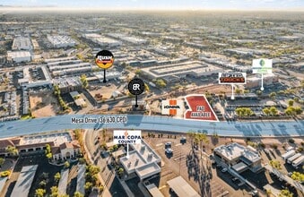 1849 S Mesa Dr, Mesa, AZ - AERIAL map view