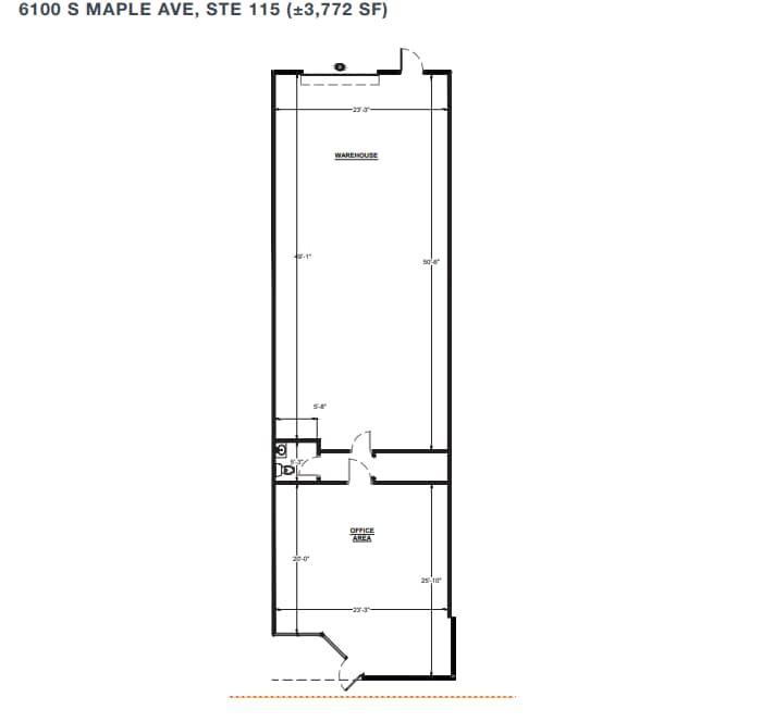 6105 S Ash Ave, Tempe, AZ à louer Plan d’étage- Image 1 de 1