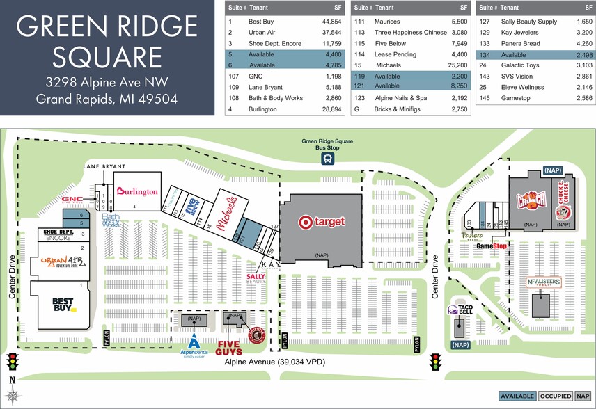3250-3410 Alpine Dr, Grand Rapids, MI à louer - Plan de site - Image 3 de 3
