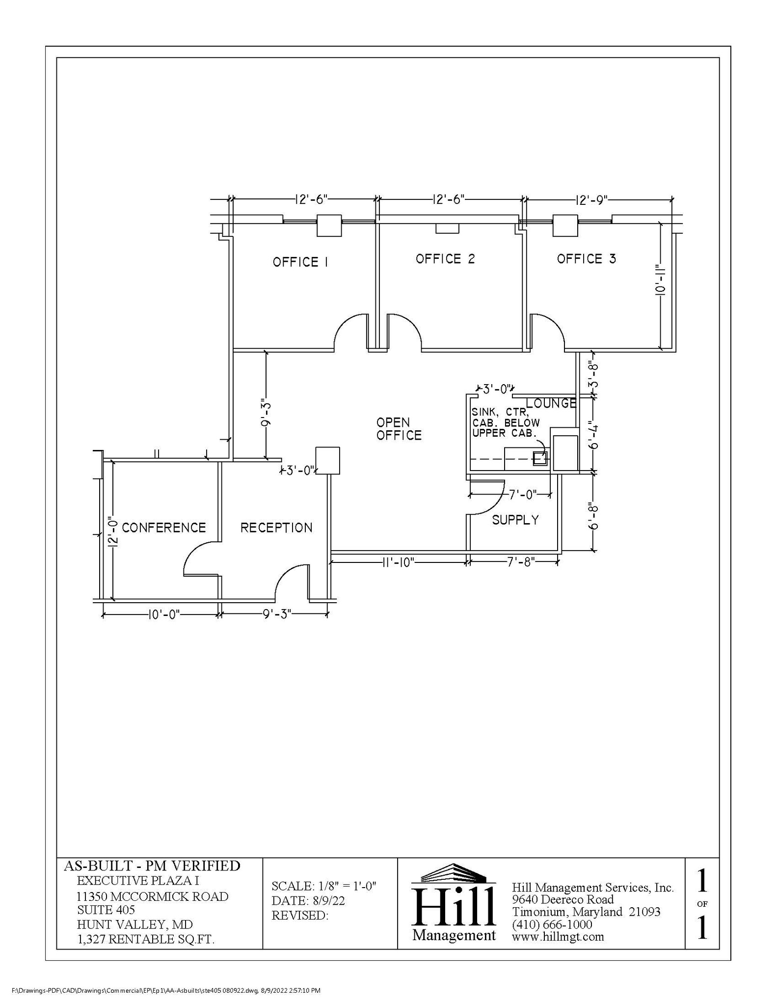 11350 McCormick Rd, Hunt Valley, MD for lease Floor Plan- Image 1 of 1