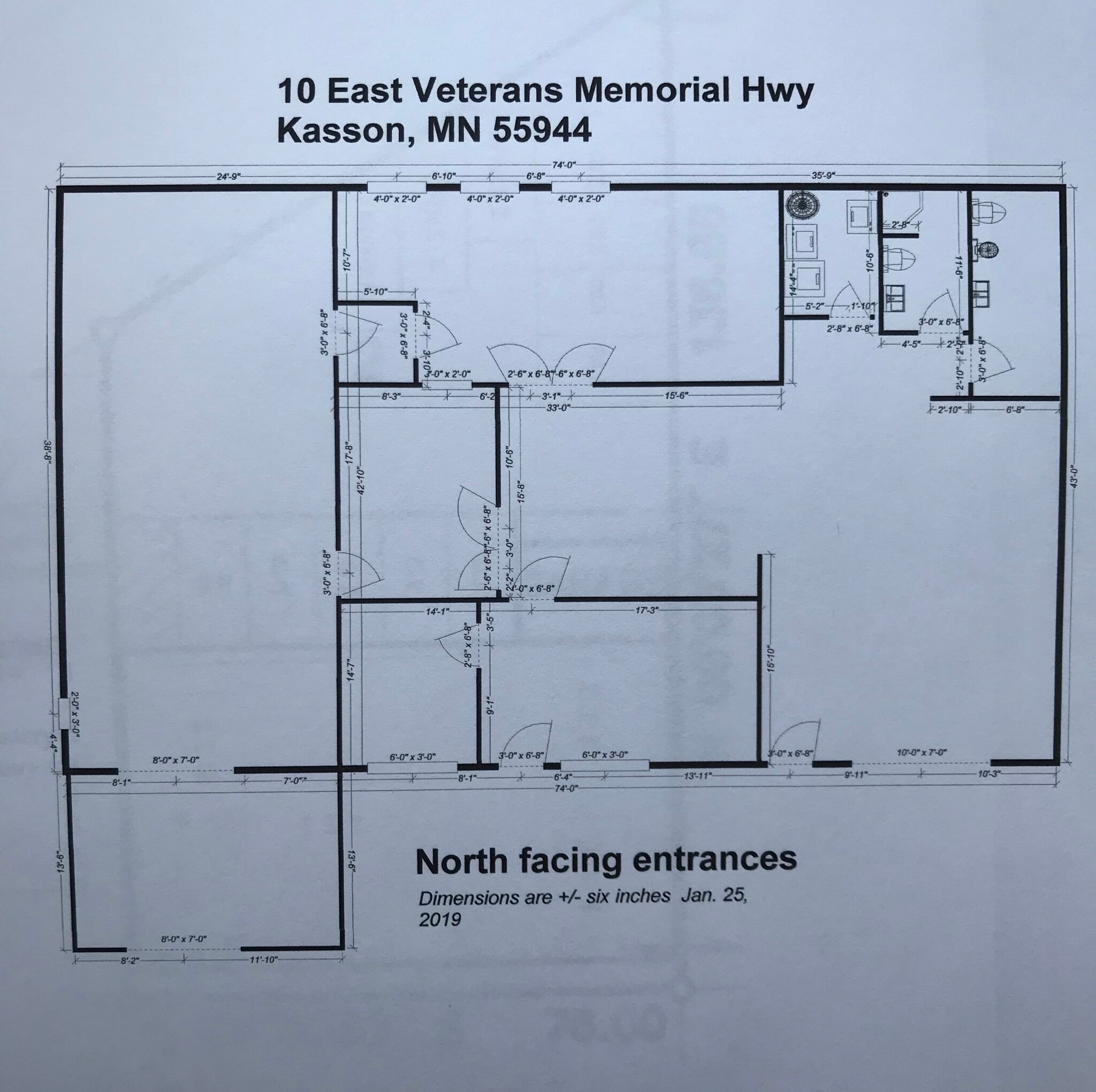 10 E Veterans Memorial Hwy, Kasson, MN for lease Floor Plan- Image 1 of 1