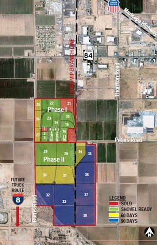 Plus de détails pour Burris Rd & Peters Rd, Casa Grande, AZ - Terrain à vendre